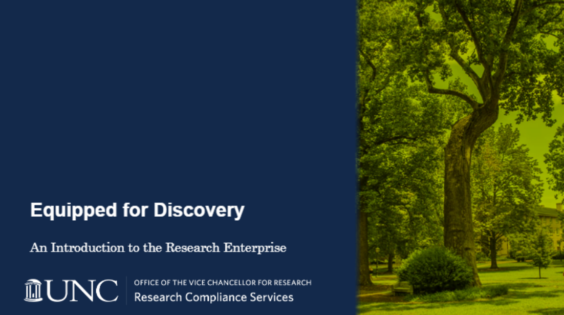 Equipped for Discovery: An Introduction to the Research Enterprise